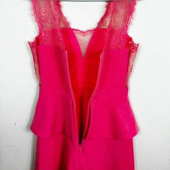 BCBG Maxazria Coral Leann Lace Applique Vneck Dress size 02 - Picture 12 of 15
